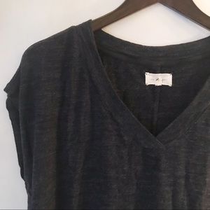 Blue Grey V-neck